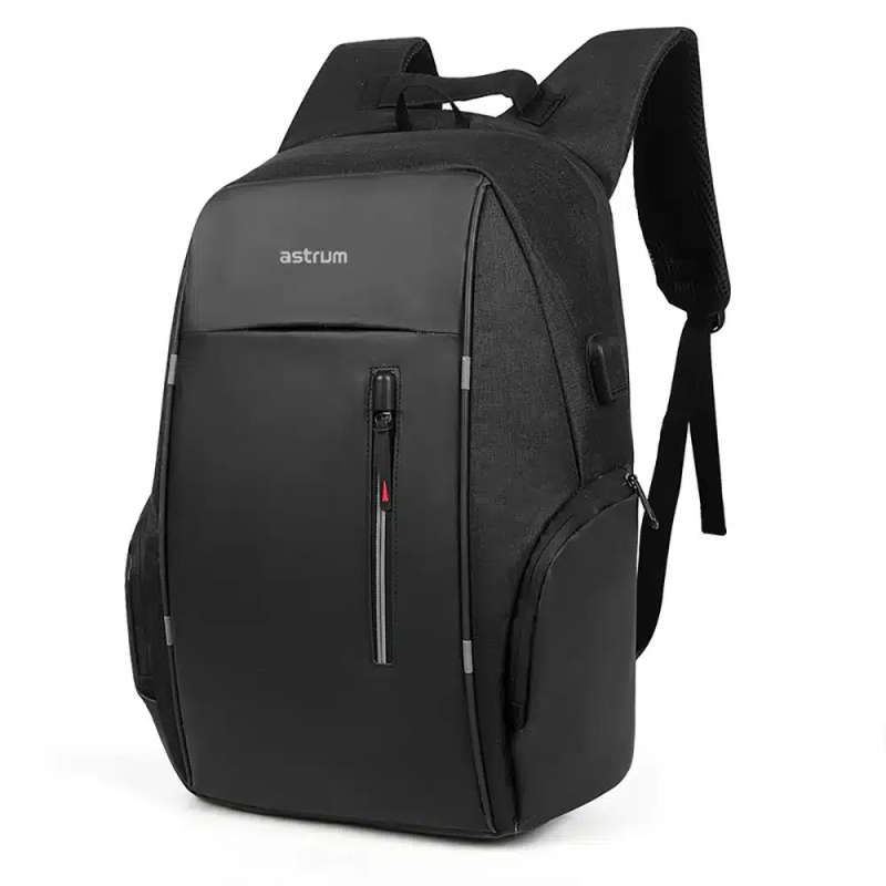Astrum Laptop Backpack 15" USB Model: LB210 Black / Black