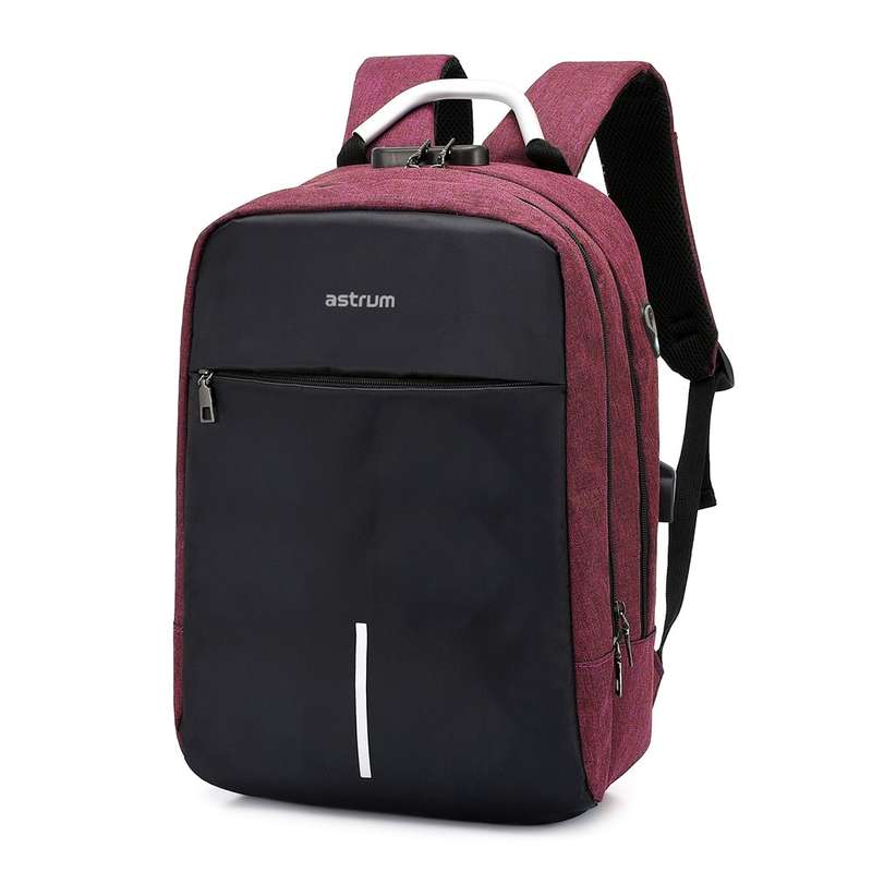 Astrum Laptop Backpack 15" USB Model: LB220 Black / Red
