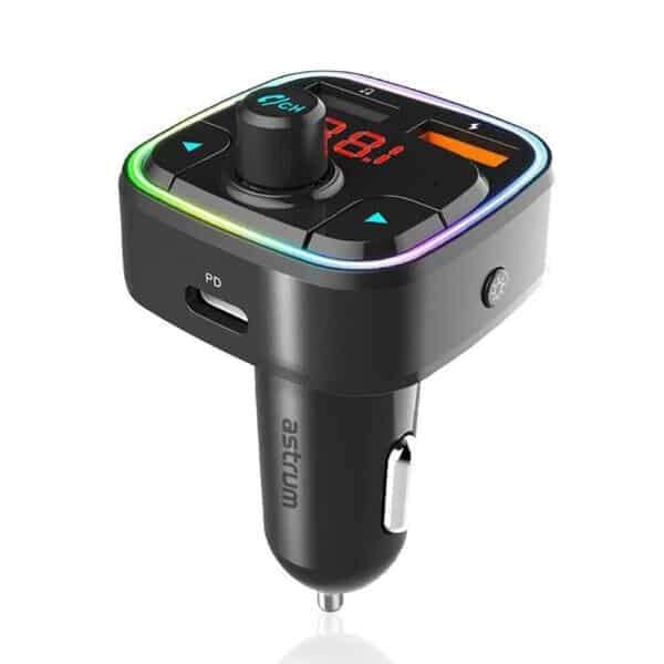 Astrum Car FM Wireless Transmitter + Charger FM410 Black