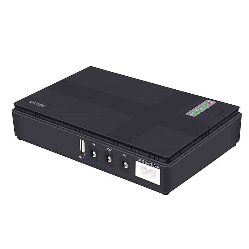 Astrum Mini UPS for Modem / Wifi Router 10200mAh PB070 Black