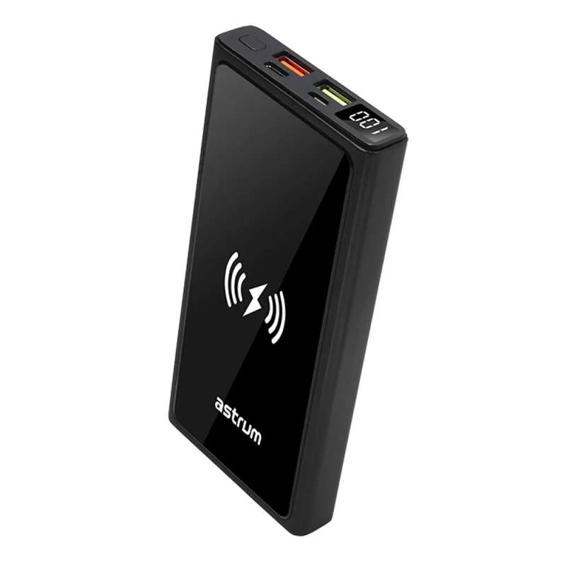 Astrum Power Bank 10000mAh PD + Wireless Charging PB640 Black