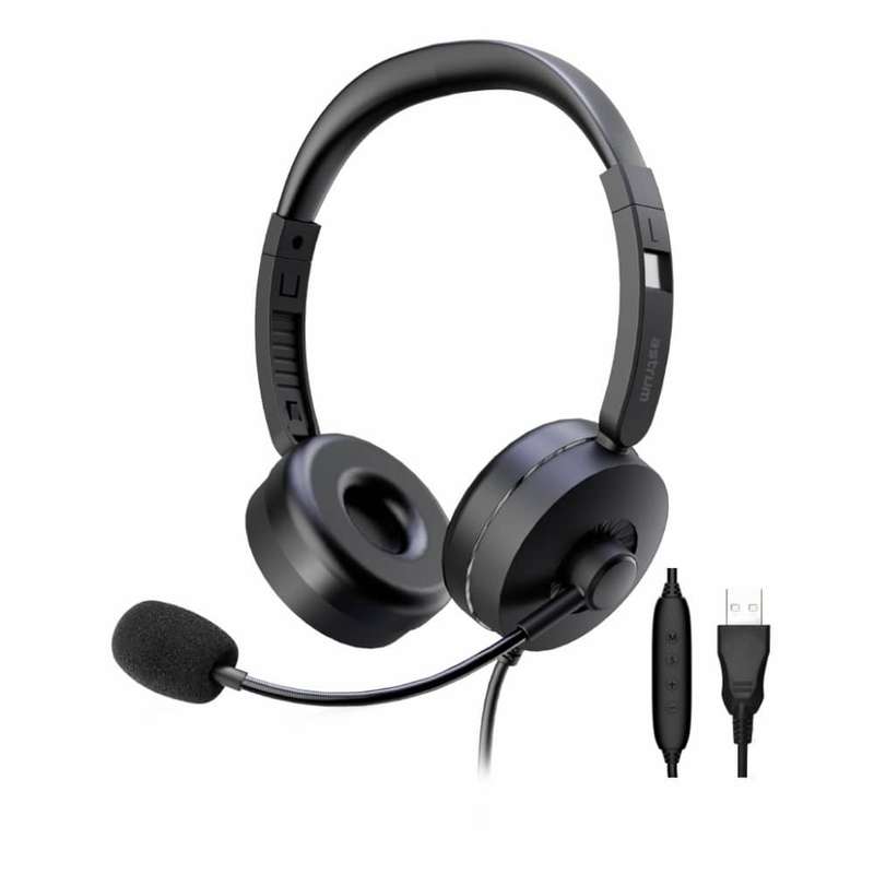 Astrum USB Over ear Headset with Mic HU660 Black
