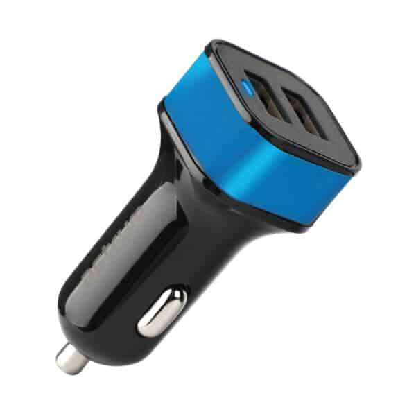 Astrum Dual USB Car Charger 24W CC340 Black / Blue
