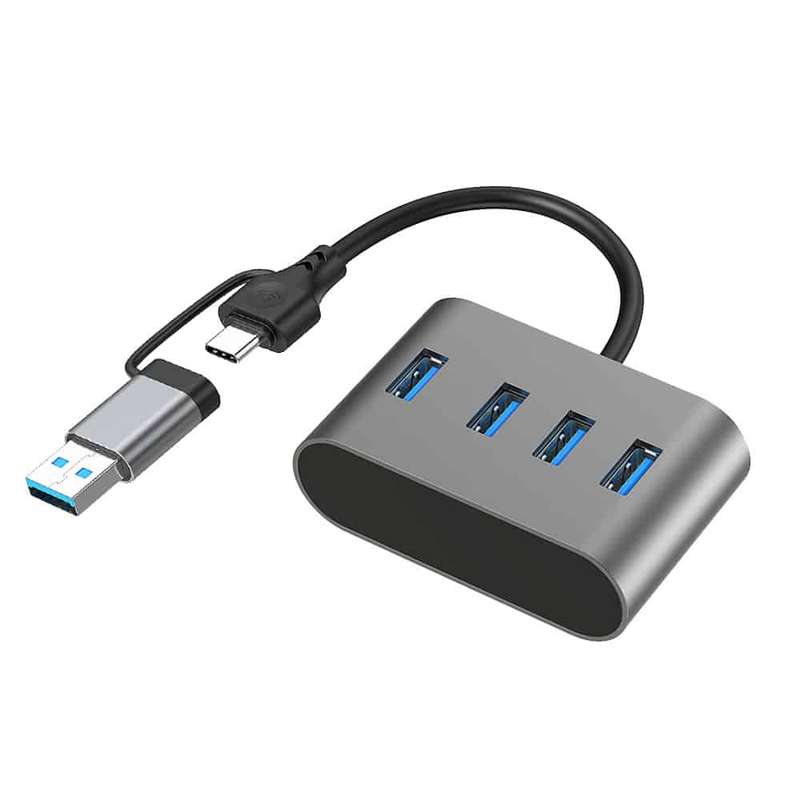 Astrum 4 ports USB3.0 High Speed Extension Hub UH350 Grey / Black