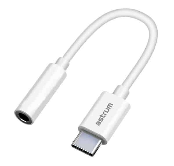 Astrum USB-C to Aux female DAC Adapter AS040 White