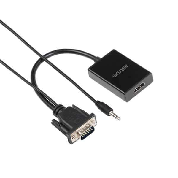 Astrum Vga + Audio to Hdmi Adapter DA510 Black