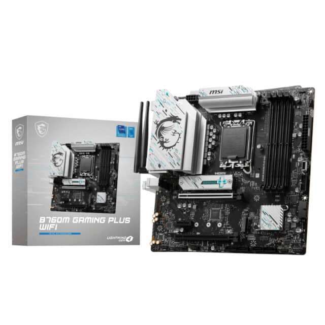 MSI B760M Gaming Plus WIFI DDR5 Intel LGA1700 M-ATX Gaming Motherboard