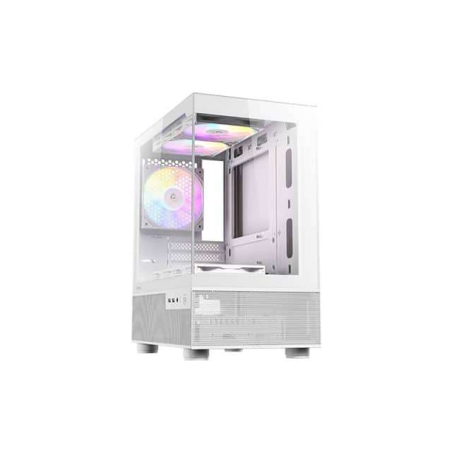Antec CX200M Elite Micro-ATX | ITX ARGB Mini-Tower Gaming Chassis - White