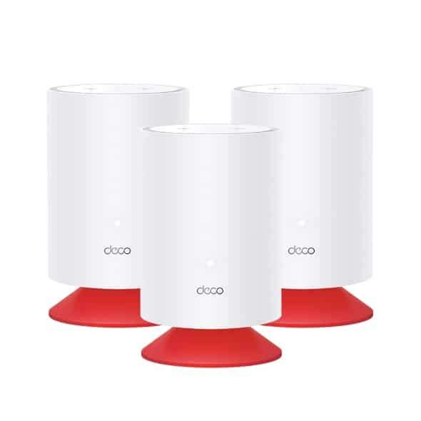 TP-Link Deco VOICEX20(3-Pack) AX1800 Whole Home Mesh Wi-Fi 6 System with Smart Speaker