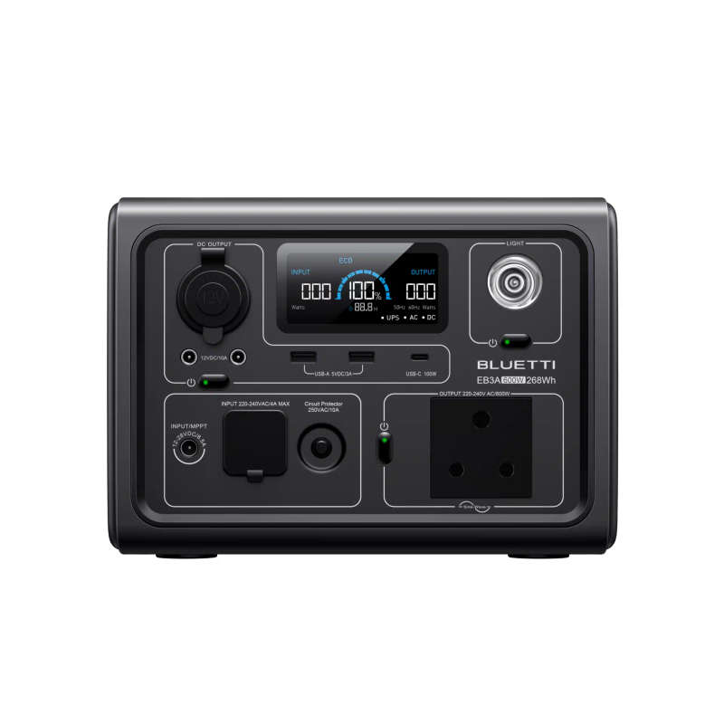 Bluetti EB3A Portable Power Station 600W 268Wh