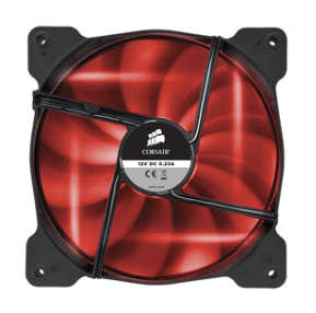 Corsair AF120 Quiet Edition High Airflow 120mm Fan with Red LED