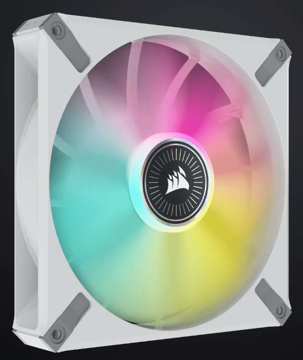 Corsair iCUE ML140 RGB ELlite Premium 140mm PWM Magnetic Levitation Fan  White Single Pack