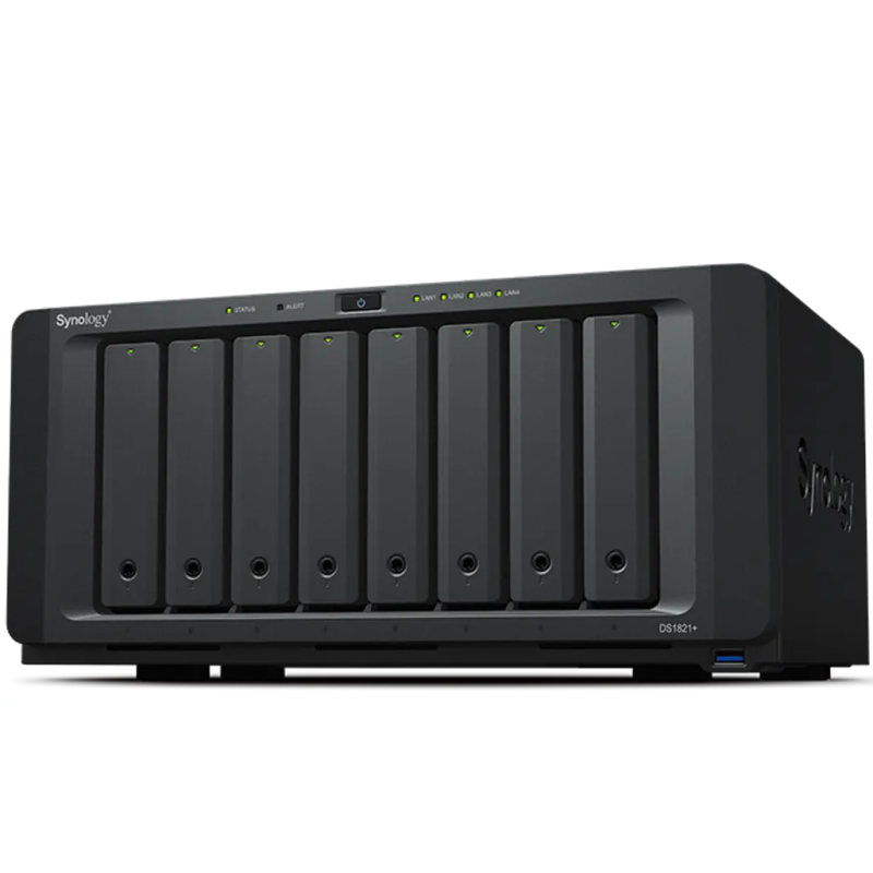 DiskStation 8 Bay NAS (Up to 18 Bay) AMD Ryzen V1500B; 4GB DDR4 ECC SO-DIMM; 4x GbE; 4xUSB3.1; 2x...