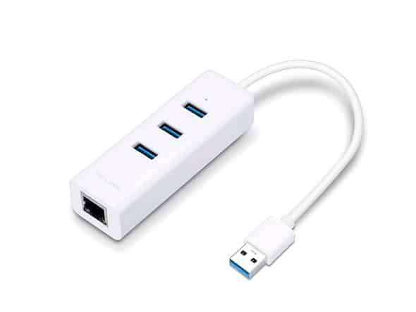 TP-Link UE330 USB 3.0 to Gigabit Ethernet Network Adapter with 3-Port USB 3.0 Hub