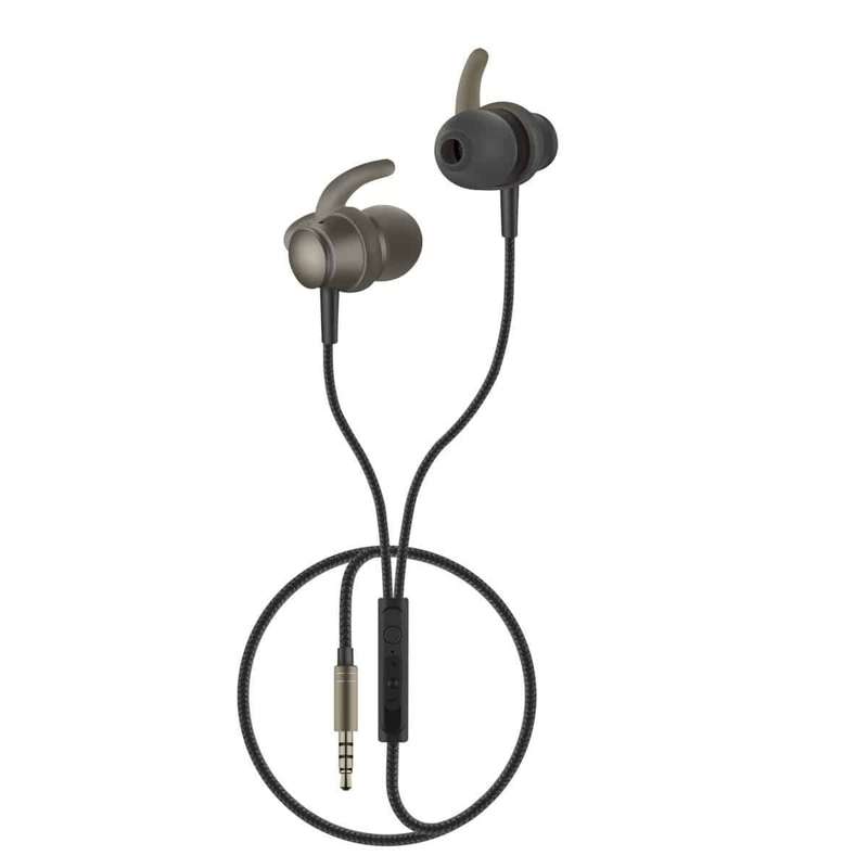 Volkano Titanium Series AUX Earphone - Gun Metal