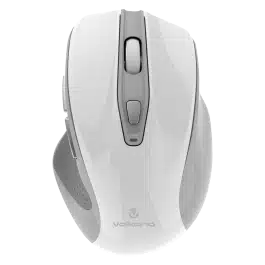 Volkano Aurum Series Rechargeable BT+2.4ghz Mouse - White