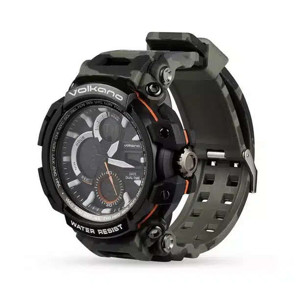 Volkano Routine series Sports Watch - Green Camo