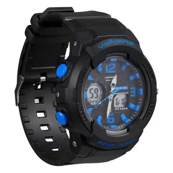 Volkano Session series Sports Watch - Black with Blue