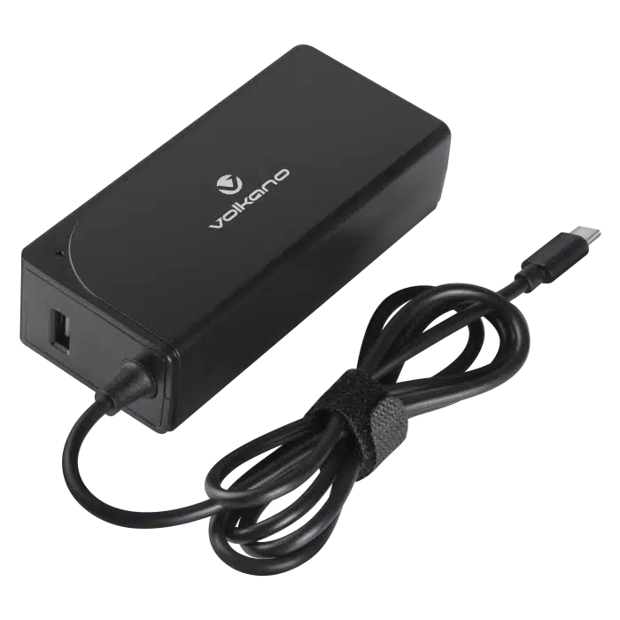Volkano Brio Plus series Type-C 65W laptop charger with USB