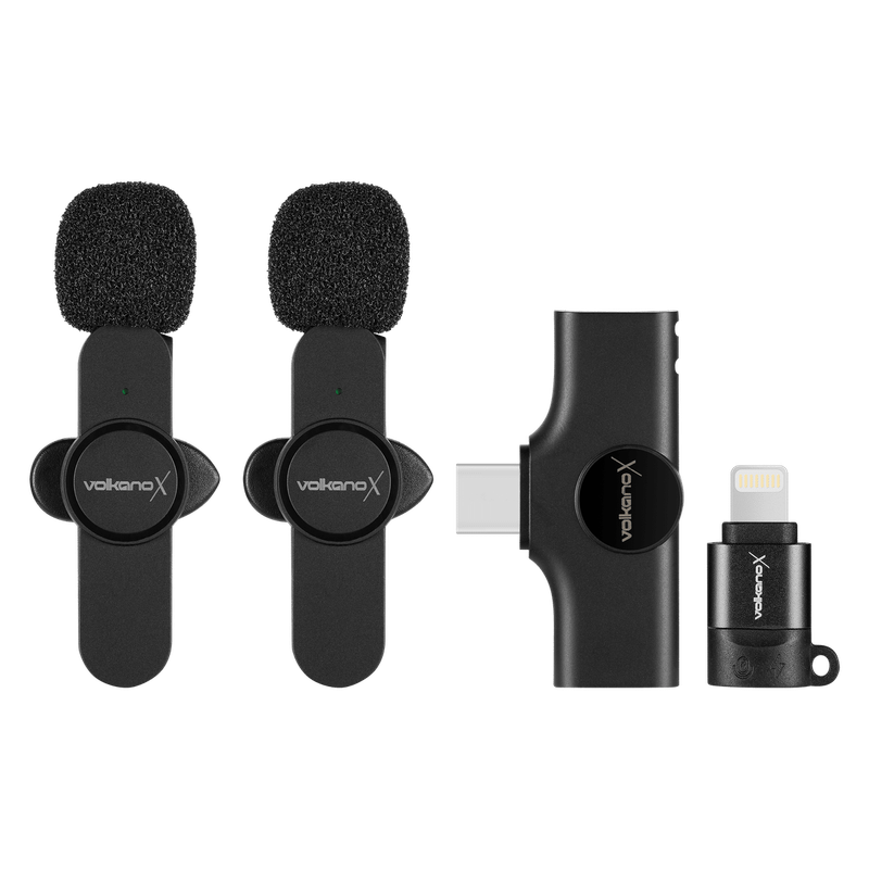 VolkanoX Prodigy Series Wireless Lavalier Microphone - Black