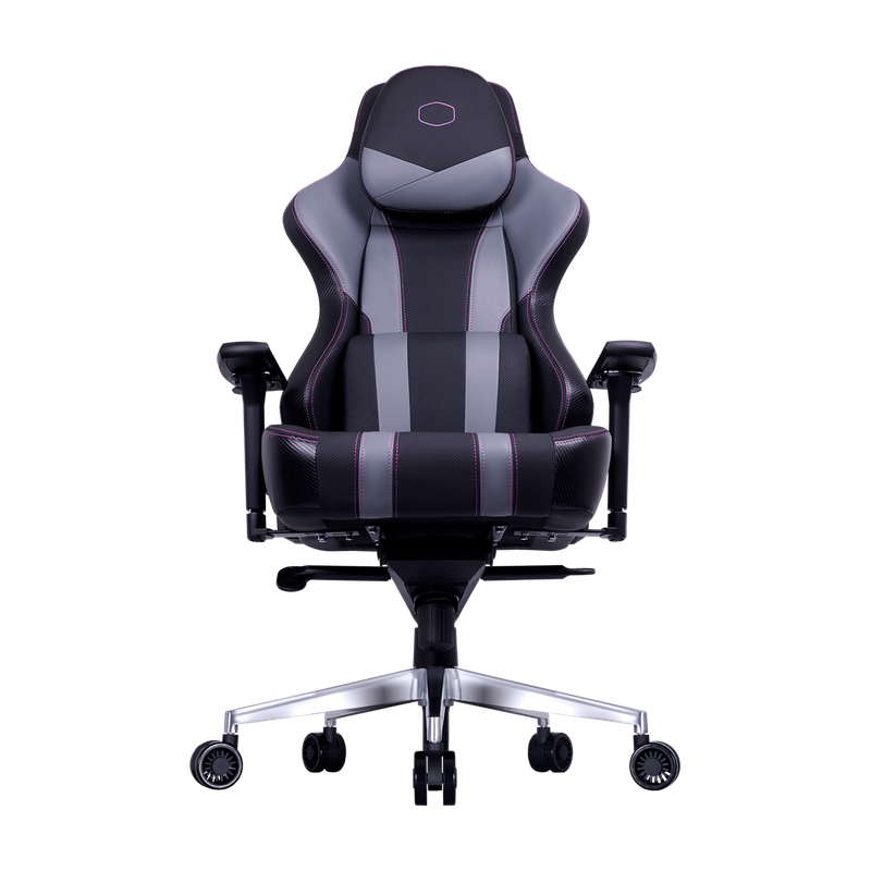 Cooler Master X2 Gaming Chair; Ergonomic design; Head and Lumbar pillow; Black
