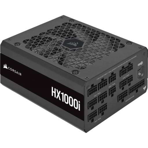 Corsair CP-9020259-WW HX1000i 1000W 80 Plus Platinum Fully Modular Black Desktop Power Supply