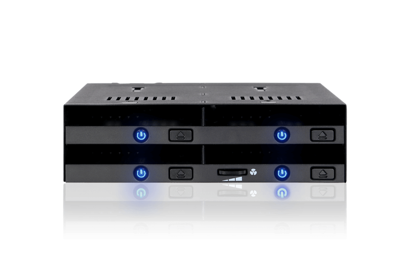 Icydock MB524SP-B Black Mobile Rack for Up to 4x 9.5mm 2.5" SATA6G /SAS