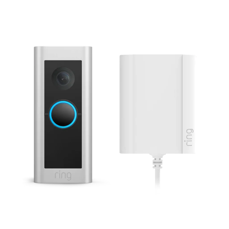Ring Video Doorbell Pro 2 Plug-in Nickel Satin Steel