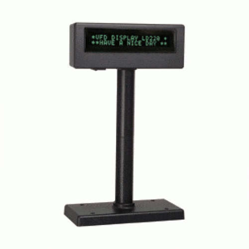 Poslab 20×2 Line VFD/Pole Display; USB Interface