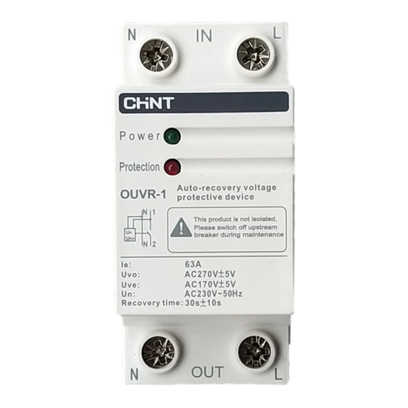 Chint AC Over Under Voltage Relay 80A 3P+N Bottom 3 phase