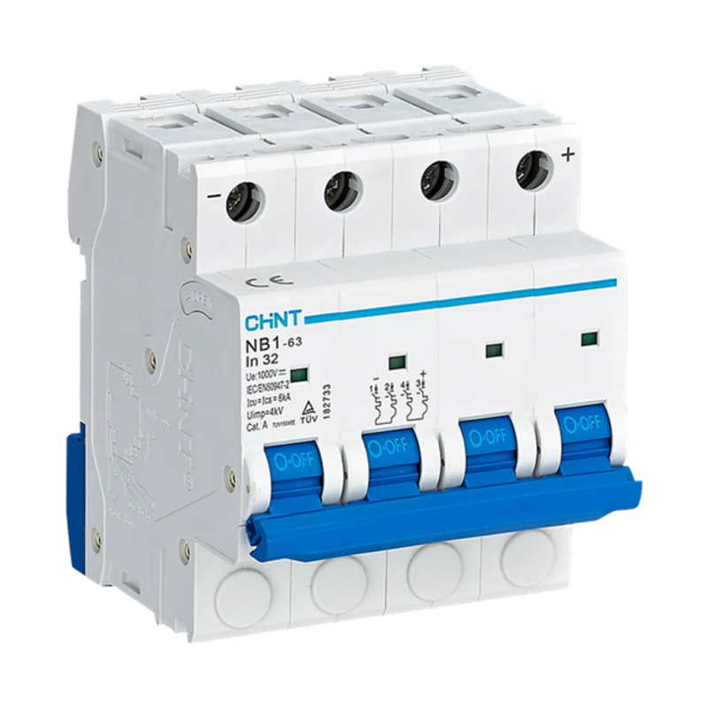 Solar PV DC Circuit Breaker (Isolator) 4P 1000V 3 Phase