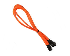 BitFenix Alchemy 3-pin Fan Sleeved Extension Cable - 60cm, Orange