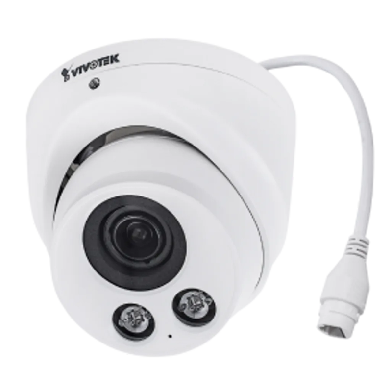 VIVOTEK Turret Camera; IK10 IP66; 5MP; 2.8-12mm; 30M IR; Mic
