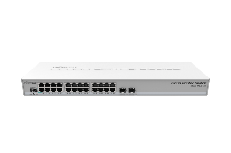 MikroTik CRS326-24G-2S+RM - Cloud Router Switch Dual boot SwOS/RouterOS