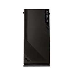 In-Win 103 Mid Tower Chassis - Black with Tool-less Full-sized 3mm Tempered Glass Side Panel