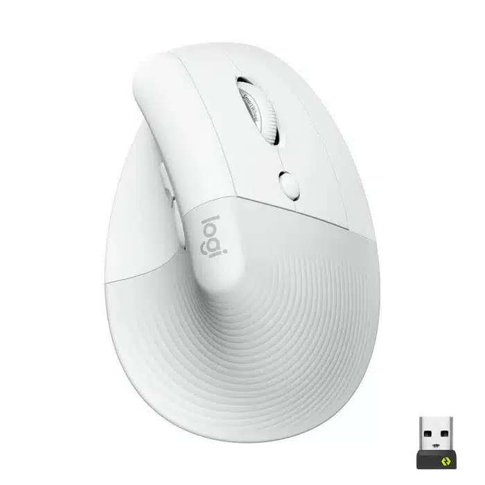 Logitech Lift Vertical Ergonomic Mouse Off-White/Pale Grey