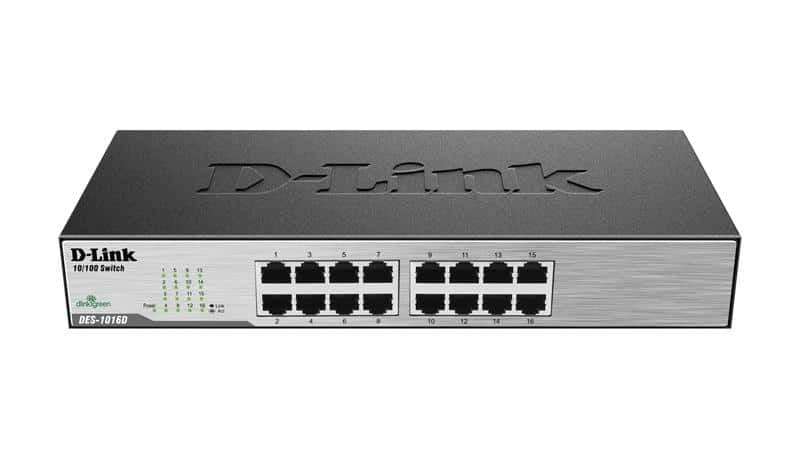 D-Link 16 Port 10/100 Unmanaged Switch