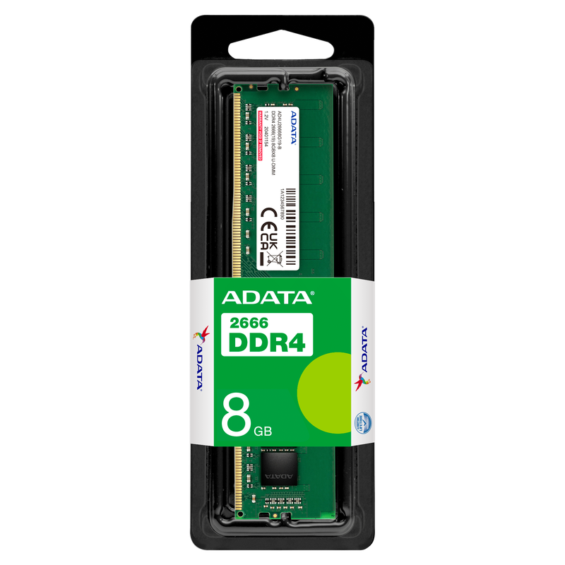 Adata Premier DDR4 2666MHz U-DIMM Memory 8GB