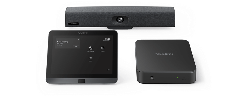 Yealink MVC340 Teams Room Kit For Huddle Rooms Incl. UVC34 All-In-One USB Video Bar, MCore Pro, M...
