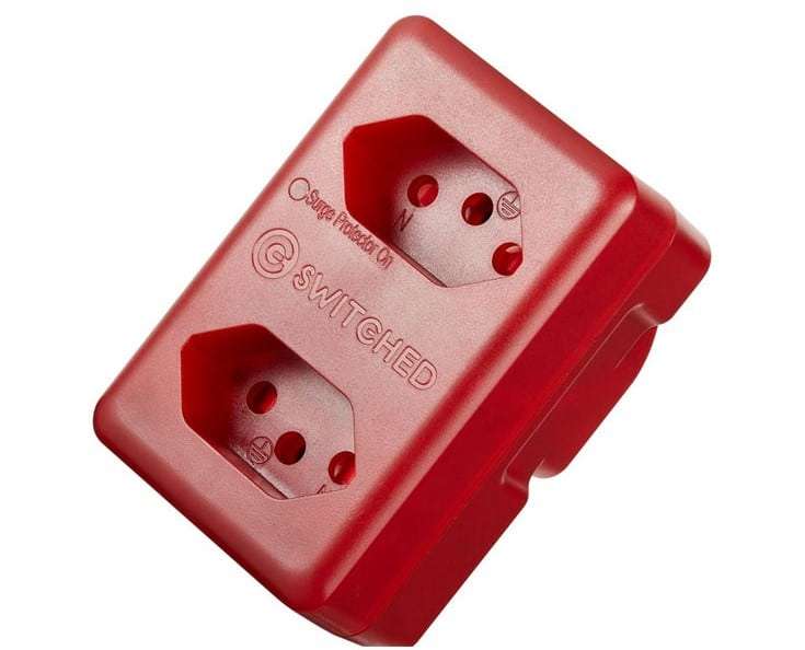 Switched 2 Way High Surge Network Safe Adaptor