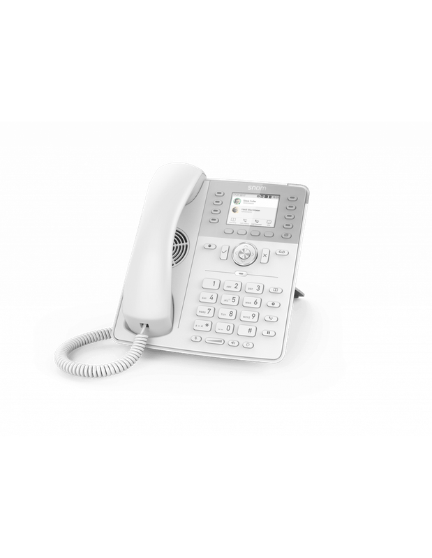 Snom D735 12-line Desktop SIP Phone in White - No PSU Included - Hi-Res 2.7" Colour Display - USB