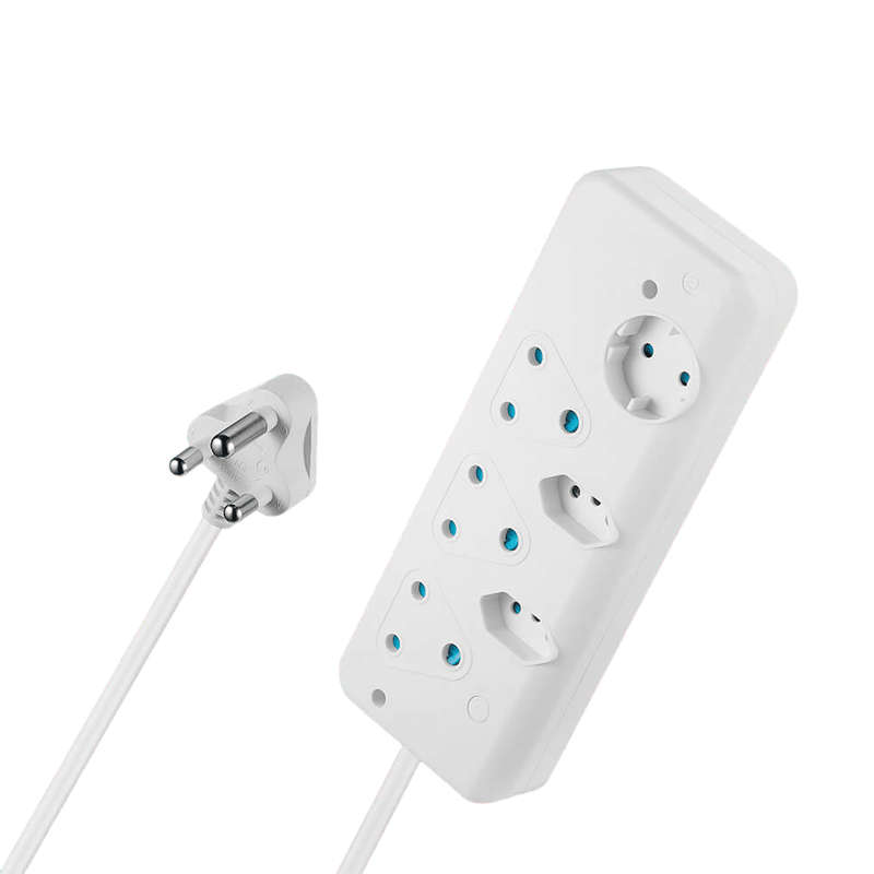 Switched 6 Way Basic Multiplug -05M- White