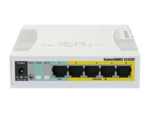 MikroTik SwOS Smart Switch 5 Port Gigabit 1SFP PoE Out