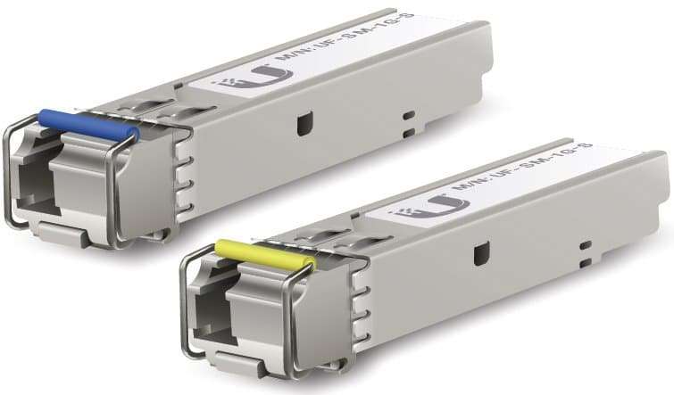 Ubiquiti UniFi Network - Single-Mode Module SFP, 1G, BiDi, 2-Pack
