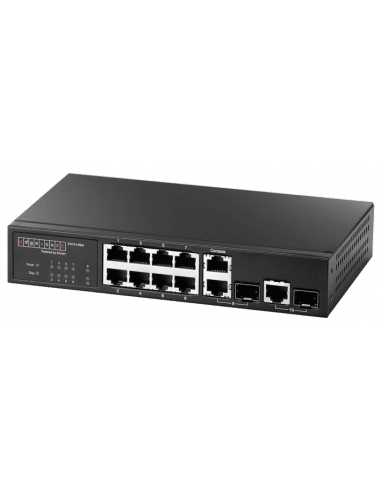 ES3510MA  Fast Ethernet  Layer  2/4 switch featuring  10 ports; 8 10/100