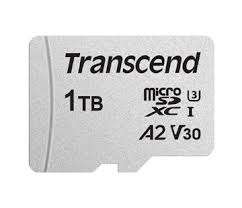 Transcend 1 TB Micro SDXC C10 UHS-I U3 V30 A2 With SD Adaptor
