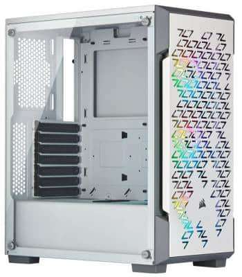Corsair iCUE 220T RGB Airflow Tempered Glass Mid-Tower Smart Case  White