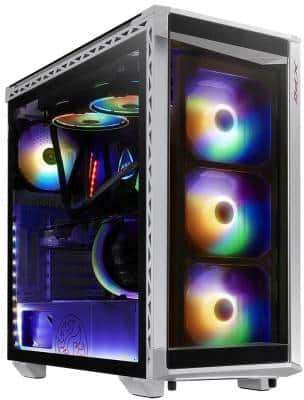Adata XPG Battle Cruiser White EATX case with 4 Tempered Glass Panels