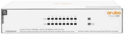 Aruba ION 1430 8 Port Class4 PoE 64W Unmanaged Layer 2 Gigabit Ethernet Switch