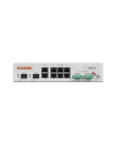 Radwin  IDU-H/HP Aggregation Unit: Indoor PoE for up to 6 Radwin ODUs, supporting AC and DC, no PSU